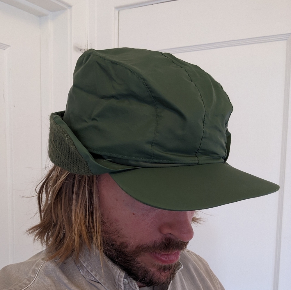 Nylon hat with ear flaps